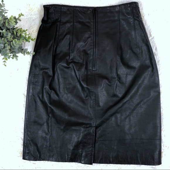 Vintage Wilson’s Genuine Leather High Waist Skirt - Picture 4 of 7